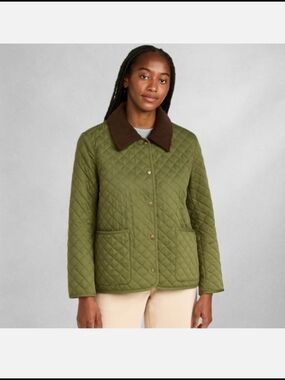 Nordstrom Olive Quilted Barn Jacket